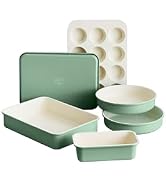 GreenLife 6 Piece Nonstick Bakeware Set, Non-Toxic PFAS-Free Ceramic Oven Pans, Dishwasher & Oven...