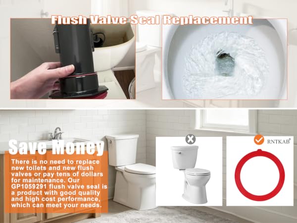 k-gp1059291 canister flush valve seal toilet replacement kit gp1059291 red