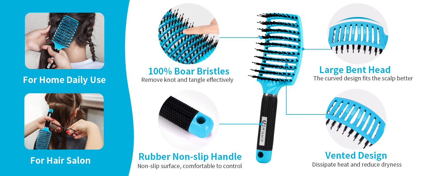 boar bristle hair brush