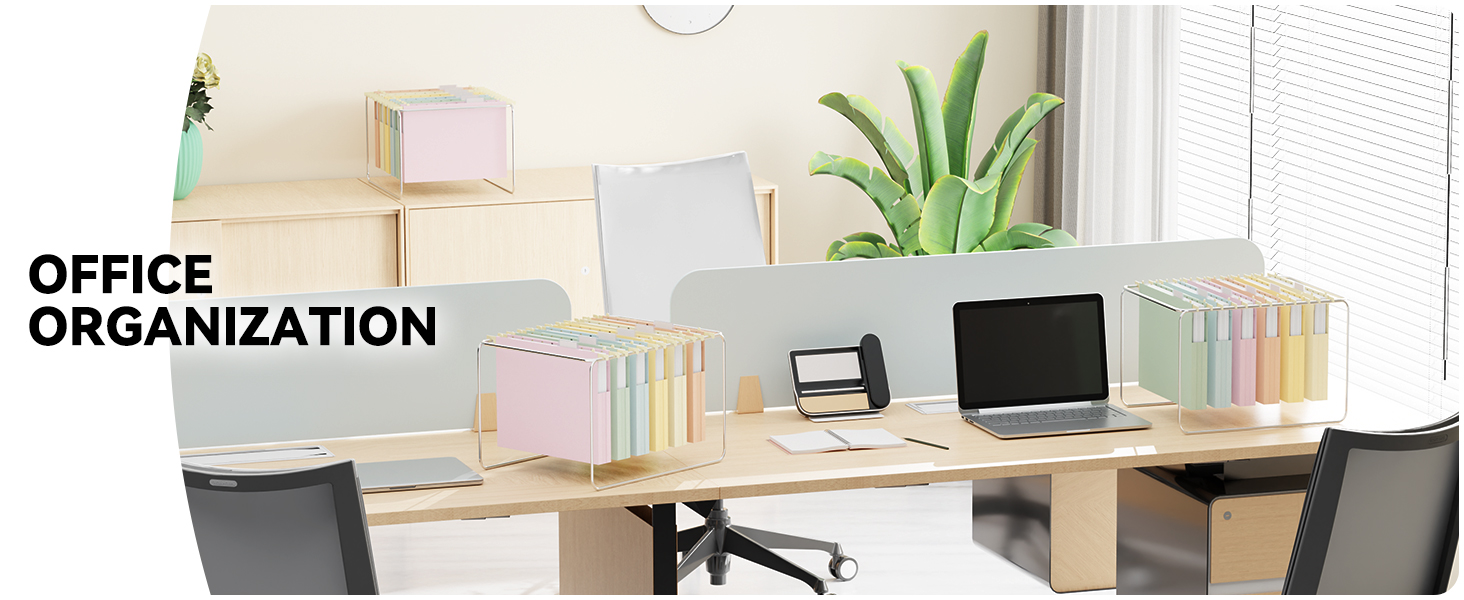 Morandi color hanging file folders 1 inch expansion