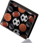 Cool Wallet for Boys - Teen Boys Wallet Ball Print Wallets with Coin Pocket ID Window Credit ID C...