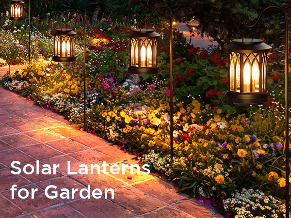 outdoor solar lanterns for garden decor