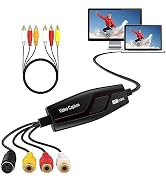 VHS to Digital Converter,Video Capture Card Device,VHS VCR Hi8 Mini DV to Mac Digital Converter,R...
