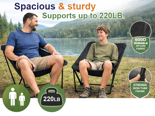 camp chair portable compact travel folding outdoor lightweight hiking festival sports backpacking
