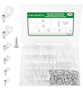 Cable Clips for Cable Management Cord Organizer, 6 Sizes 300 PCS Nylon R-Type, 3/16'' 1/4'' 3/8''...