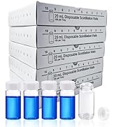 GAVKVAY 20mL Scintillation Vial, 500PCS Lab Borosilicate Glass Liquid Scintillation Counting Vial...