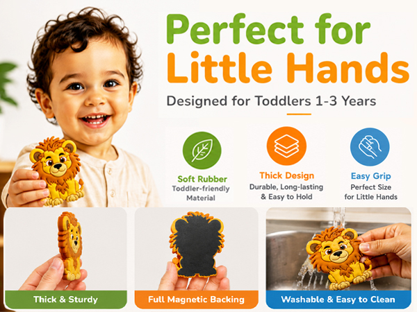 Easy to grab fridge magnets for toddlers 1-3