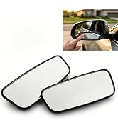 Yiwview Blind Spot Mirror, 2PCS HD Glass Convex Wide Angle Rear View Mirror, Stick On Adjustable ...