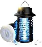 Bug Zapper Outdoor Indoor, Mosquito Zapper, Fly Trap, Waterproof Insect Killer, 3800V Electric Fl...