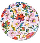 Coterie + Vera Bradley Sea Air Floral Large Paper Plates (10 per pack), 9.25" - Vibrant and Styli...