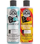 Chemical Guys, C4 & P4 Compound & Polish Paint Correction Kit, 2 x 16 oz | Cut scratches, swirls ...