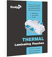 Koala Hot Thermal Laminating Pouches 5 mil 11.5x17.5 Inches for Seal 11x17 Photos 50 Sheets