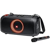 JBL PartyBox On-The-Go Powerful Portable Bluetooth Party Speaker with Dynamic Light Show, black