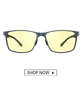ANYLUV Blue Light Glasses Men/Women, Al-Mg Metal Computer Blue Light Blocking Glasses, Relieve Ey...