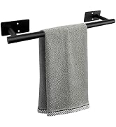 Vanloory Self Adhesive Bath Towel Bar, Stainless Steel Towel Racks for Bathroom Sticky & Wall Mou...