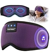 Sleep Mask with Bluetooth Headphones Wireless, TOPOINT 3D Eye Mask for Sleeping Headphones Women ...