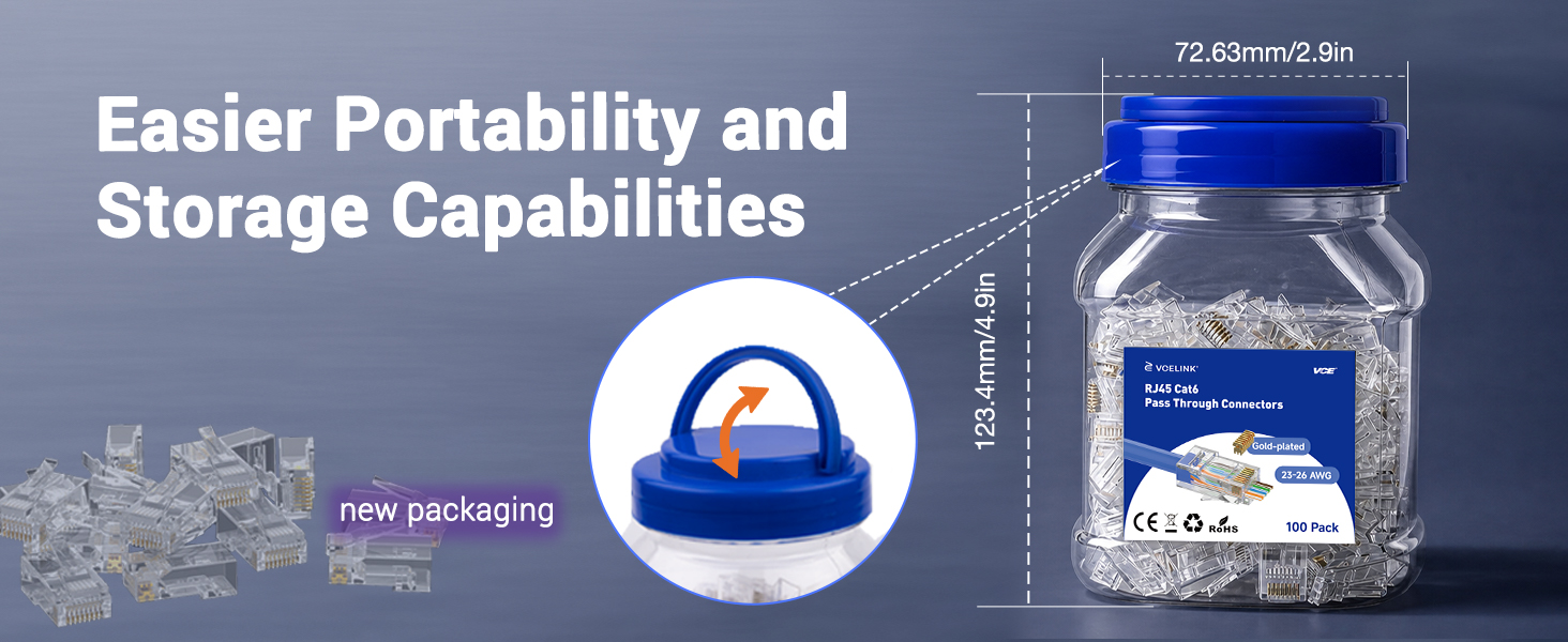 Easier Portability and storage capabilities
