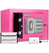 Voncabay Money Safe Box for Home with Sensor Light and Mute Function & Fireproof Security Safe Bo...