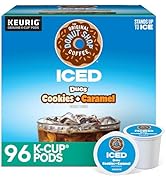 The Original Donut Shop Iced Duos Cookies + Caramel Coffee, Keurig Single Serve K-Cup Pods, 24 count