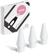 Penstudio Replacement Tips for Apple Pencil Pro/1st/2nd &USB-C, 3 Pack High Sensitivity Nibs, Dur...