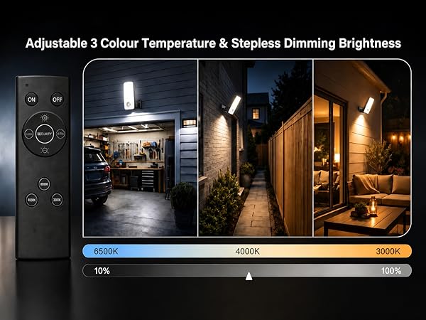 3 Color Temperature & Stepless Dimming