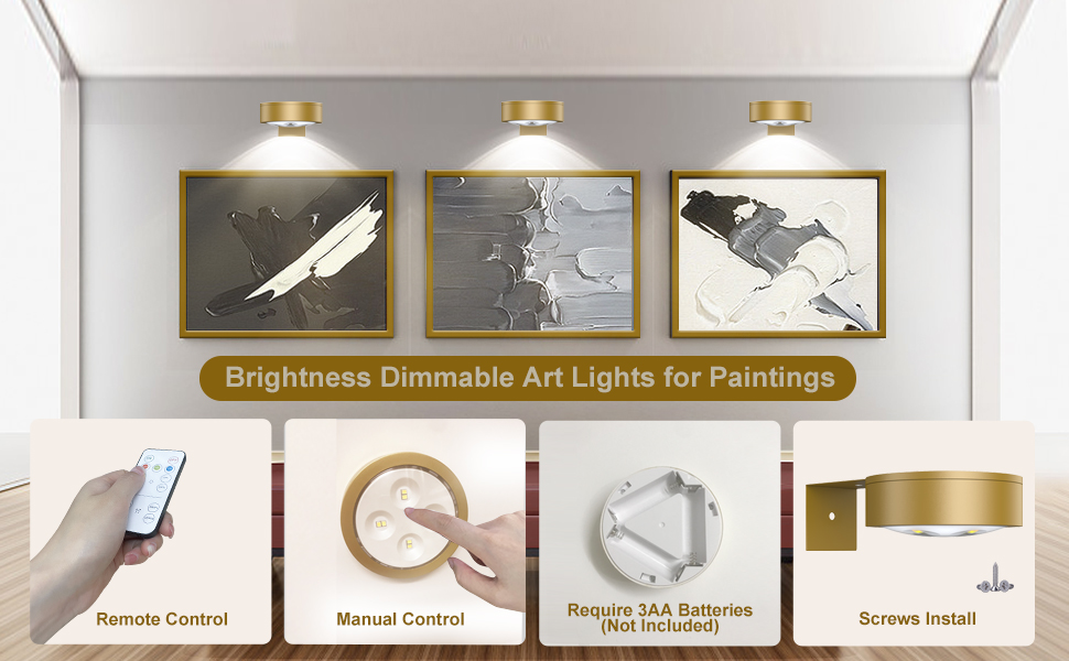 led picture light battery spotlight gallery wall light portrait light wall lights puck light
