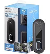 Merkury Innovations Smart Doorbell Camera, 1080p, Requires 2.4 Ghz WiFi