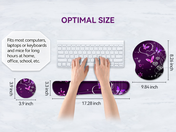 optimal size mouse pad