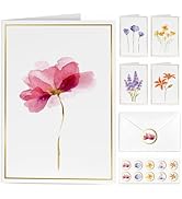 EACYART Blank Cards, 30 Pack Blank Greet Cards, Elegant Gold Foil Blank Note with Envelopes, Perf...
