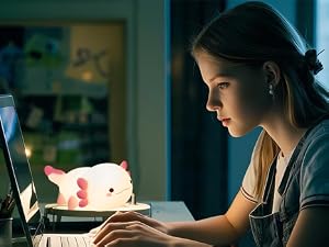 Study Room Office Work Study Axolotl Night Light