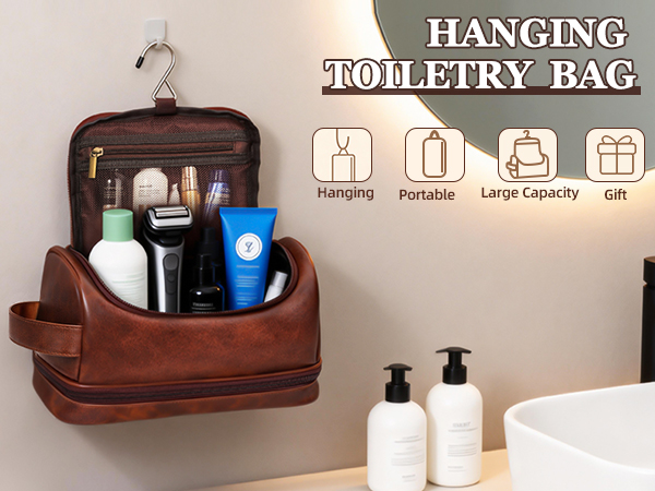 Personalized Monogram Travel Toiletry Bag for Men