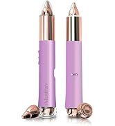 2-in-1 Portable Rechargeable Painless Eyebrow Trimmer & Facial Hair Remover, removes Eyebrow, fac...