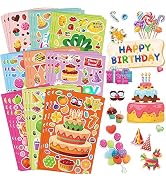 HORIECHALY Birthday Scented Stickers,60 Sheets of Scratch and Sniff Stickers for Kids,Students,Te...
