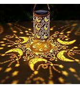 Toodour Solar Lantern Outdoor, Hanging Solar Outdoor Lights Garden Decor, Waterproof Hollow Out R...