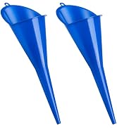 KAUEGOW 2 PCS Oil Funnel, Multi-Purpose Plastic Lubricant Funnel Fluid Transfer Tool with Long Ne...