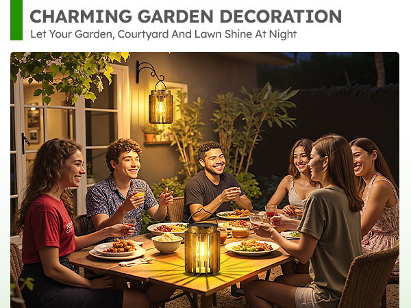 hanging solar lights for outside
