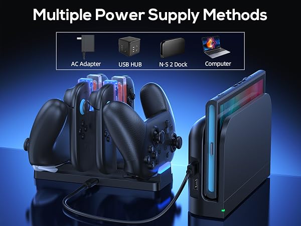 switch 2 joycon controller charging dock