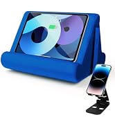 Sttargxing Universal Multi-Angle Tablet Holder - Soft Pad Stand with Net Pocket & Phone Stands fo...