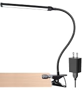 LEPOWER Led Clip on Light/Reading Light, 5W Book Light for Reading in Bed with Gooseneck, Adjusta...