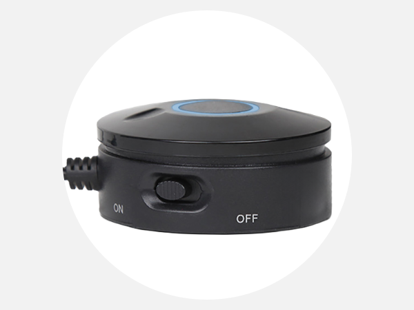 Power on the CA-3090 2.1 Speaker System with easy controls