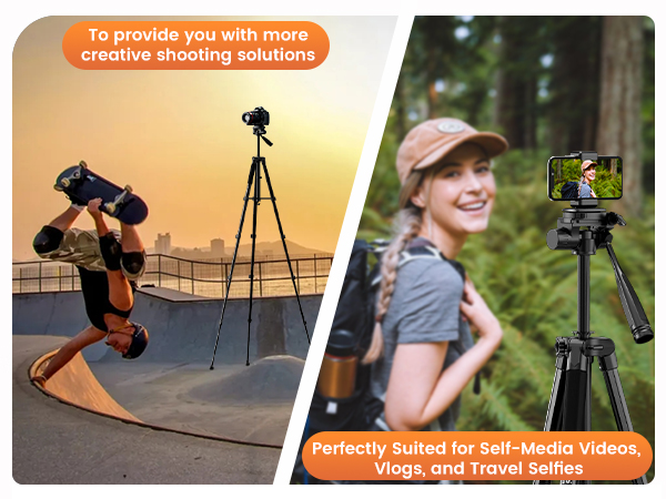 Travel Selfie Ready camera and phone tripod