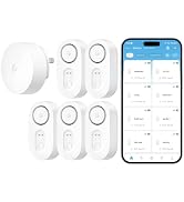 GoveeLife WiFi Water Leak Detector 5 Pack for Home, Water Sensor with 1804ft Long Monitoring Rang...