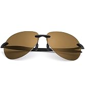YIMI Mens Sunglasses Polarized Frameless z87 Safety Sun Glasses For Women UV400 Lightweight Anti-...
