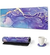 AIMSA Large Gaming Mouse Pad Extended Mouse Pad with Stitched Edge, Keyboard Mouse Mat Non-Slip R...