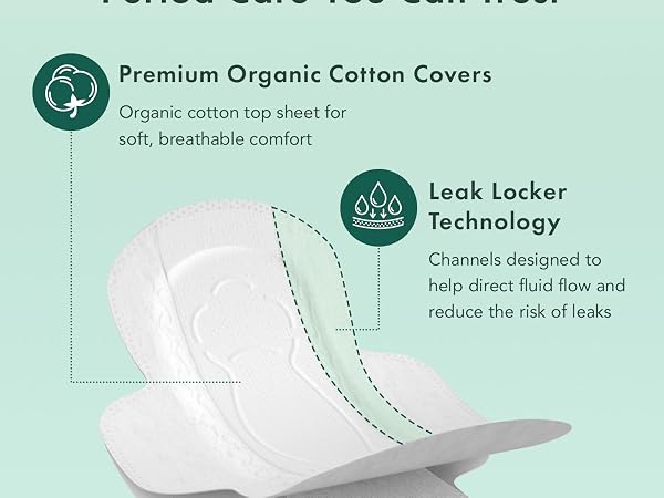 Pads for Women, Period Pads, Feminine Care, Sanitary Napkins, Rael Organic Cotton Cover