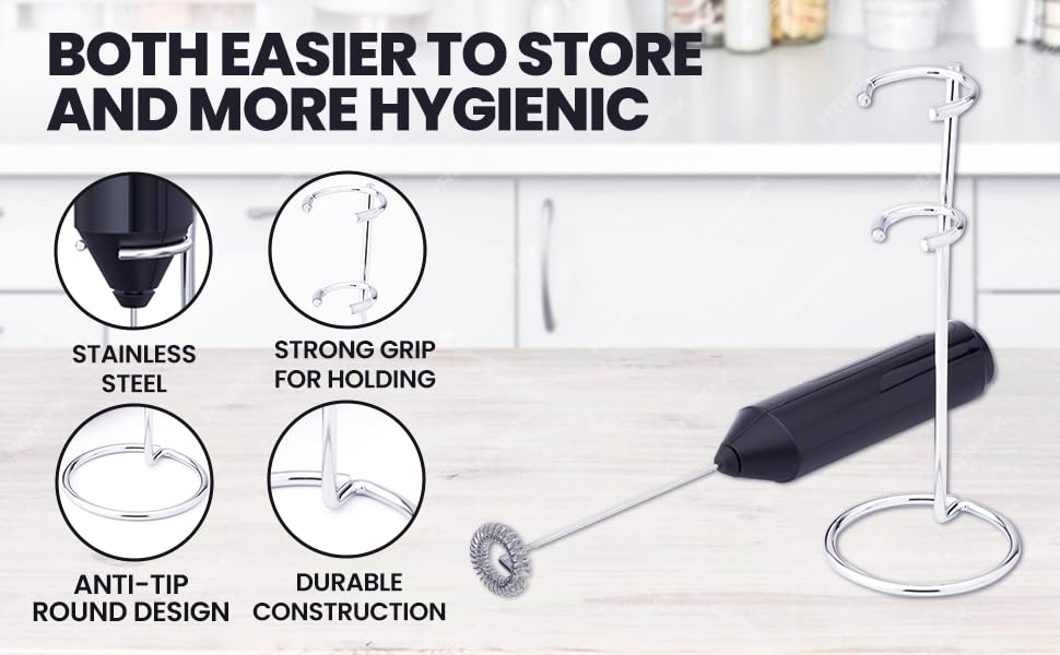 rich foam making method for latte kitchen appliances hand blender cordless stainless steel whisk