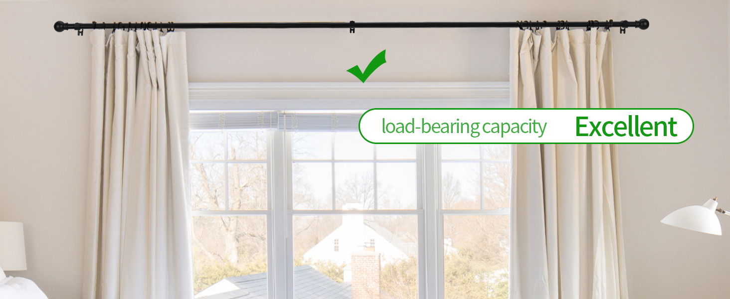curtain rods for windows 48 to 84