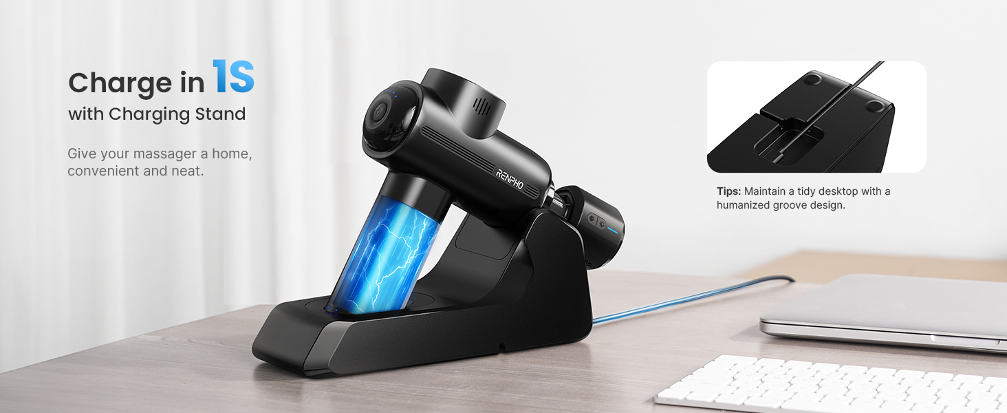 MASSAGE GUN WITH CHARGING STAND
