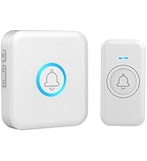 FOVKSUC Wireless Doorbell Waterproof Door Bell with 60 Chimes, 5 Volume Levels & Mute Mode, Loud ...