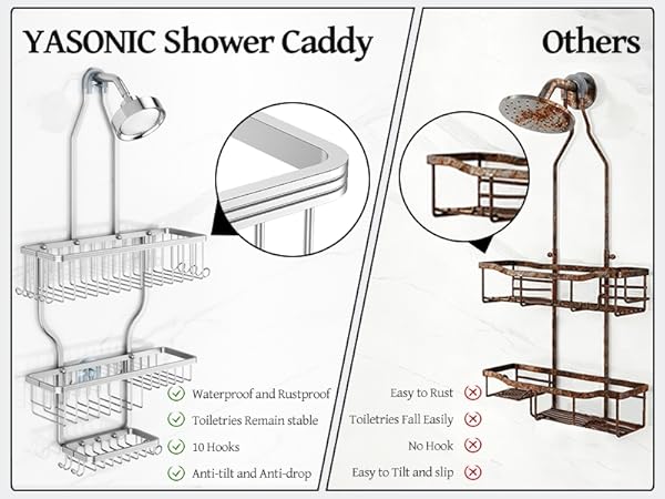 shower rust proof caddy